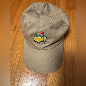 Masters golf Hat Championship Tan adjustable cap